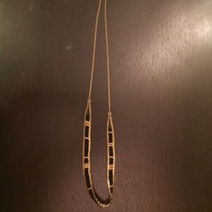 Madewell Gold and Black Beads Necklace